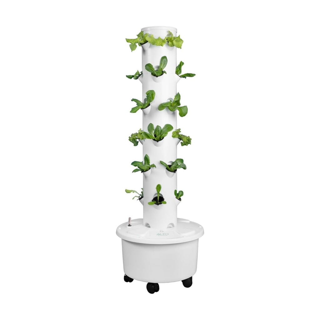 GX Hydroponic Tower | Vertical Planter Tower | Hydroponics Growing System Kit | Food Grade with 24 Net Pots (Without