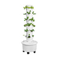 GX Hydroponic Tower | Vertical Planter Tower | Hydroponics Growing System Kit | Food Grade with 24 Net Pots (Without
