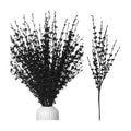 5Pcs 29.5" Black Artificial Jasmine Flowers Stem for Vase DIY Wreath Decor
