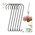 6 Packs 24 Inch Long S Hooks for Hanging Plants,Extra Large S Hooks,Metal Bird Feeder Hooks, Rustproof Garden Planter