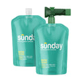 Sunday Water Focus - Liquid Lawn Fertilizer for Drought, 2 Pack + Sprayer | 18-0-3 formula with slow-release nitrogen &