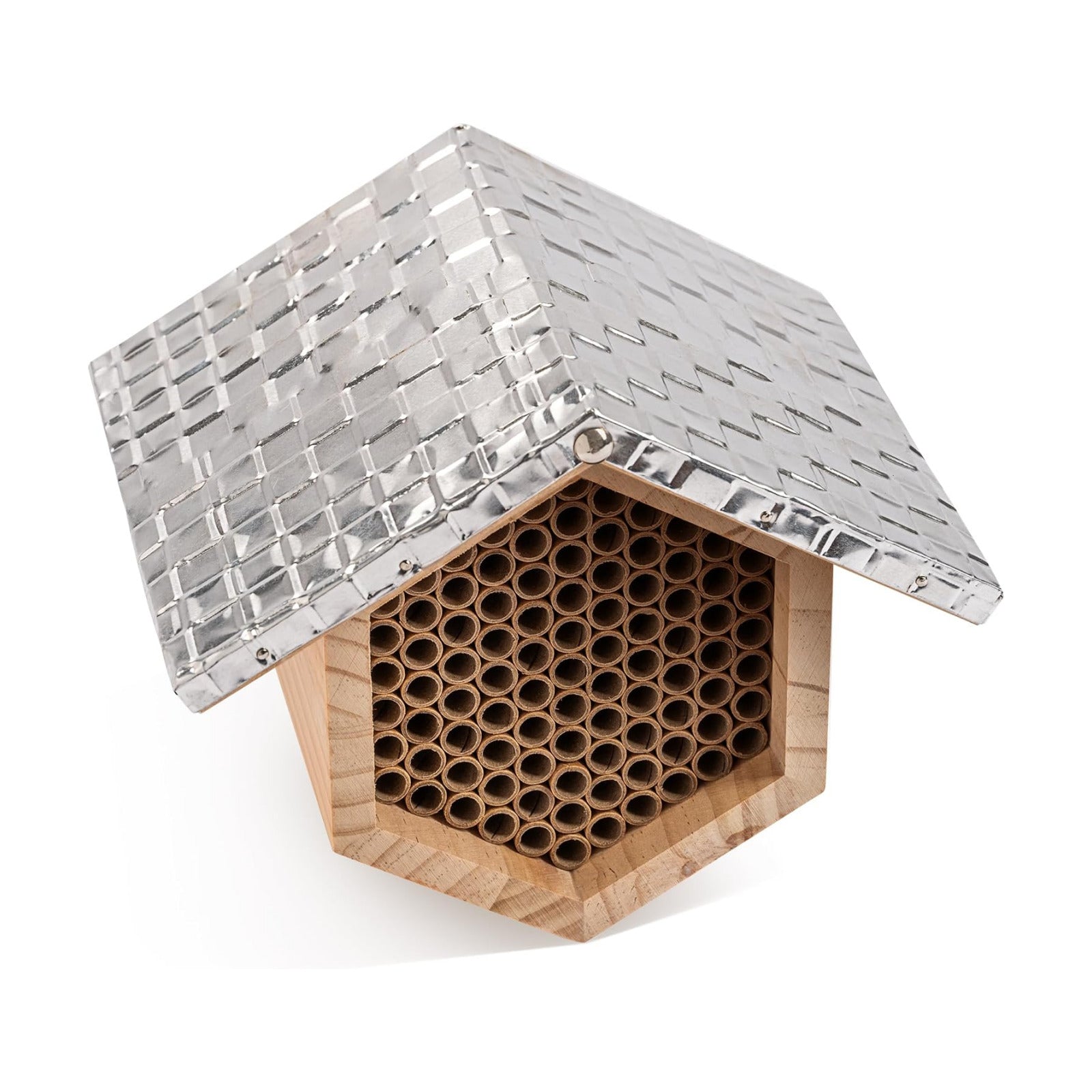 Rivajam Beekeeper Pro Mach II Mason Bee House - Strong + Waterproof Bee Hotel & Insect Habitat - Replaceable Mason Bee