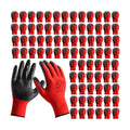 YOUKE OLA 90 Pair Gardening Gloves for Men Women, Breathable Rubber Coated Garden Gloves Working Gloves for Gardening