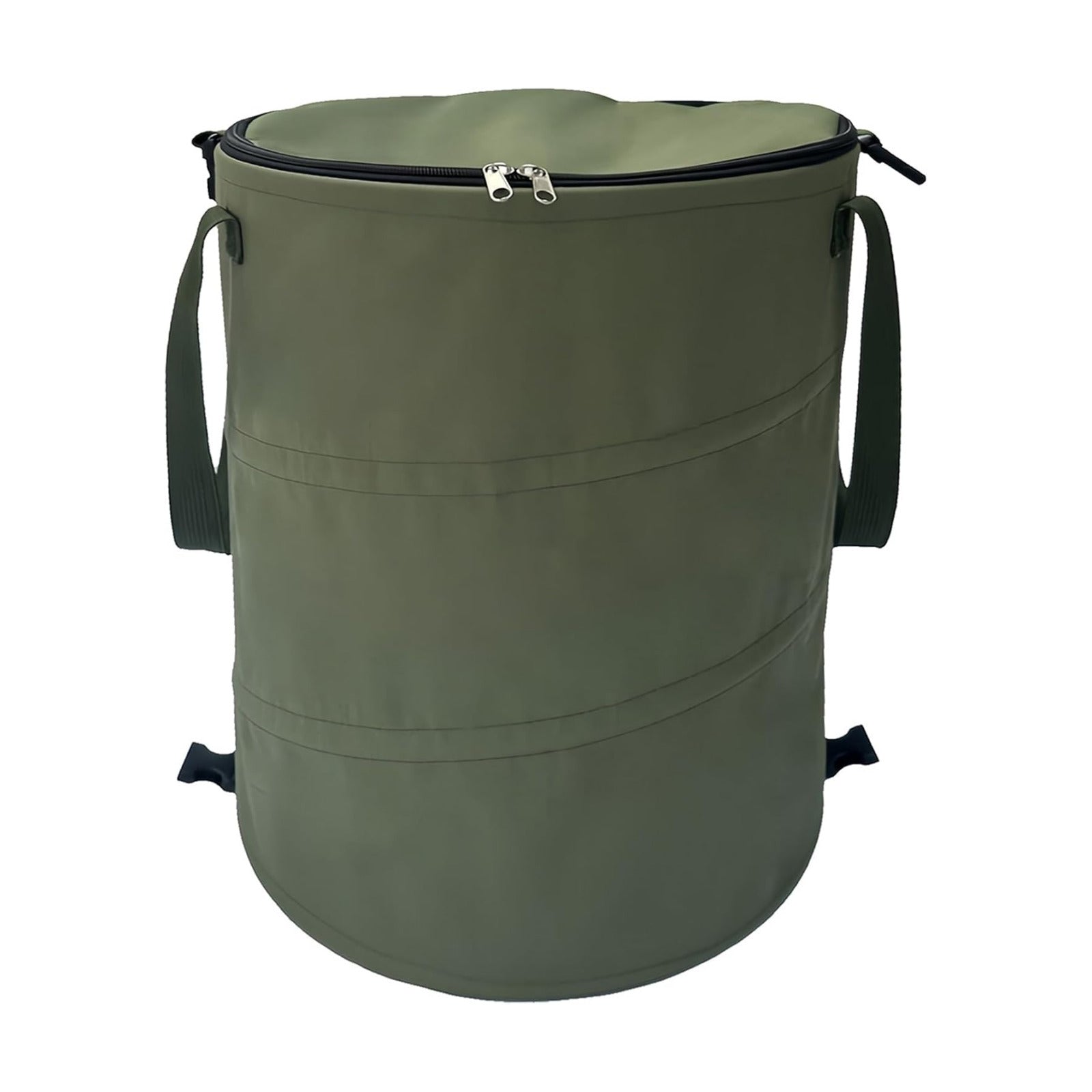 Pop up Camping Trash can,24 Gallon Collapsible Garden can with lid(Green) | Reusable Lawn and Leaf Bag with Sorting