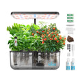 iDOO Hydroponics Growing System with 12 Pods Kit & LED Grow Light | Indoor Herb Garden with 5L Transparent Water Tank