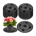 Tlence 15 PCS Plant Level Pot Elevator, 12 inch Plastic Potted Plant Stands, Large Patio Planter Riser Holder, Deck