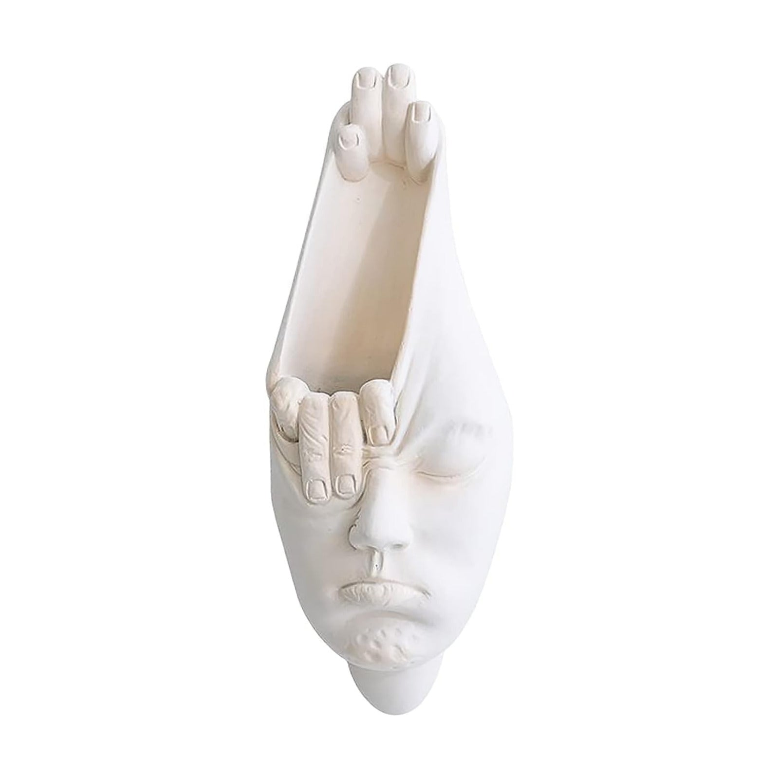 Hanging Face Vase, Wall Mounted Resin Face Flower Pot, Easy to Install Face Vase for Wall Decor, Creative Modern