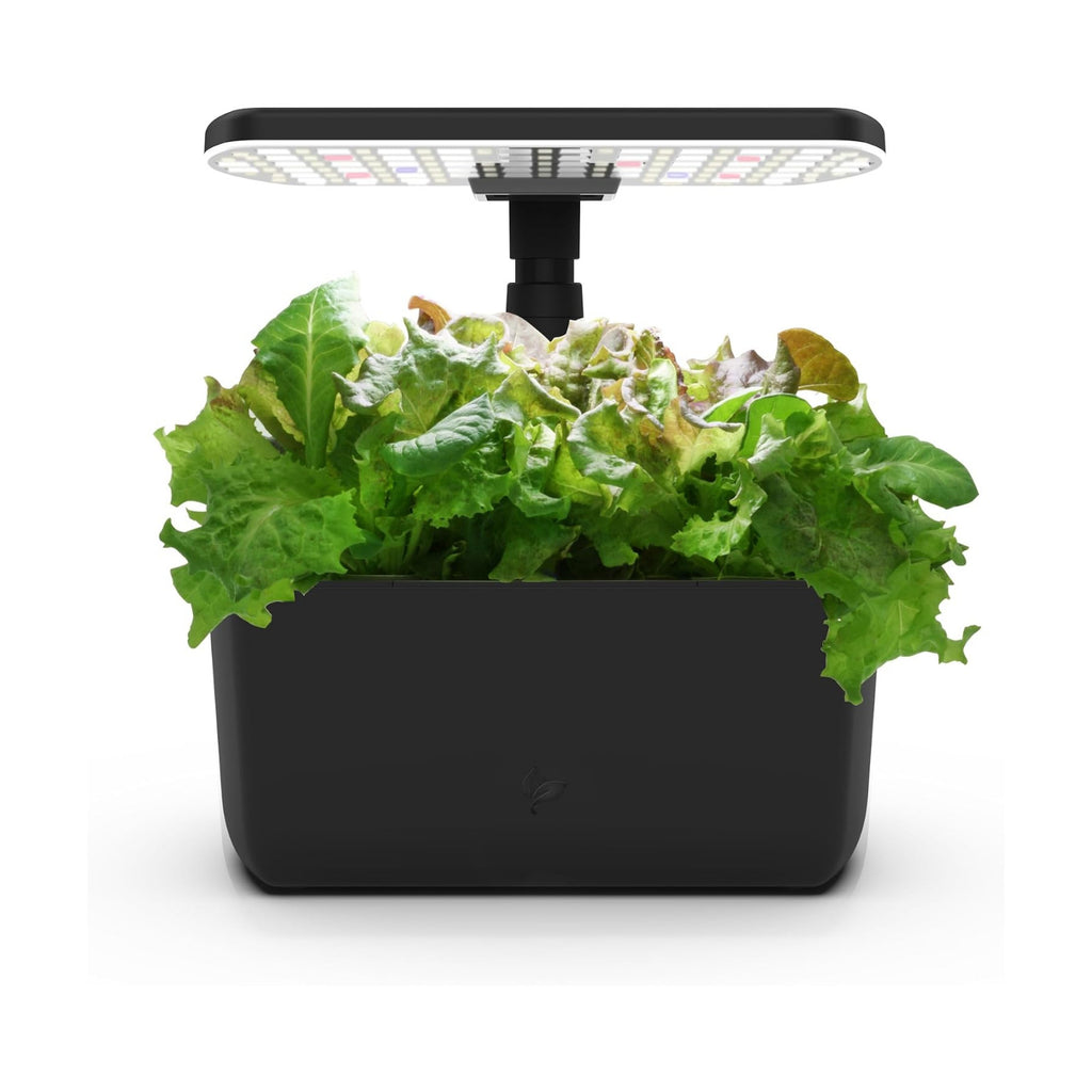 AeroGarden Harvest Lite, Black | Soil-free Indoor Hydroponic Garden with LED Grow Light for Year-Round Gardening of up