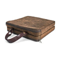 Lawnifi Kneeling Pad for Gardening with Extra Thick Memory Foam, Water Resistant Waxed Canvas and Genuine Leather