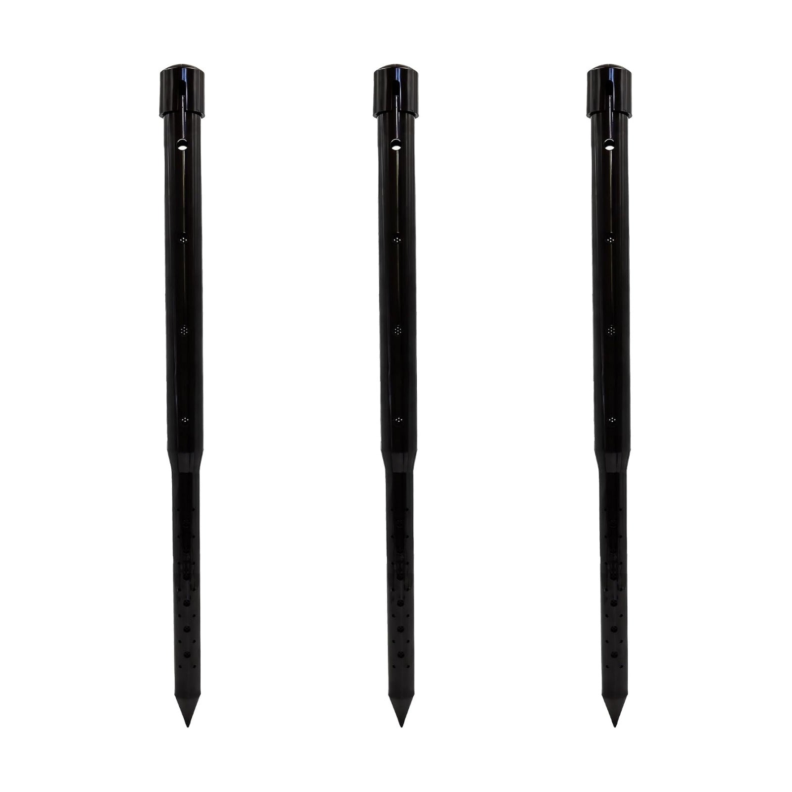 24" DEEP DRIP Watering Stake (3 Pack) (Black), 24GKDD