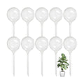 Jgalnim 10 PCS Large Clear Plastic Watering Globes,Plant Self-Watering Bulbs,Flower Automatic Water Device,Garden Waterer for Plant Indoor Outdoor Plants Flowers