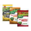 Scotts Turf Builder 3-Bag Lawn Care Bundle for Large, Northern Lawns | 3 Bag Bundle with Scotts Turf Builder Weed &