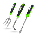 Garden Guru Garden Hand Weeder Tool Set 3pc Dandelion Weeder, Fork, Patio Weeder – Heavy Duty Stainless Steel Gardening