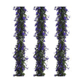 RECUTMS Fake Hanging Eucalyptus Garlands Artificial Purple Vines Plants