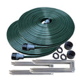 Watoo 2026 Sprinkler Hose & Soaker Hose for Yard - 150 FT Reinforced Flat Garden Hose with Holes, Heavy Duty No-Kink