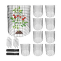 30Pcs Round Plant Protector from Animals, 10 Pack 12'' x 12'' Reusable Metal Plant Cages, Wire Mesh Garden Cloches to