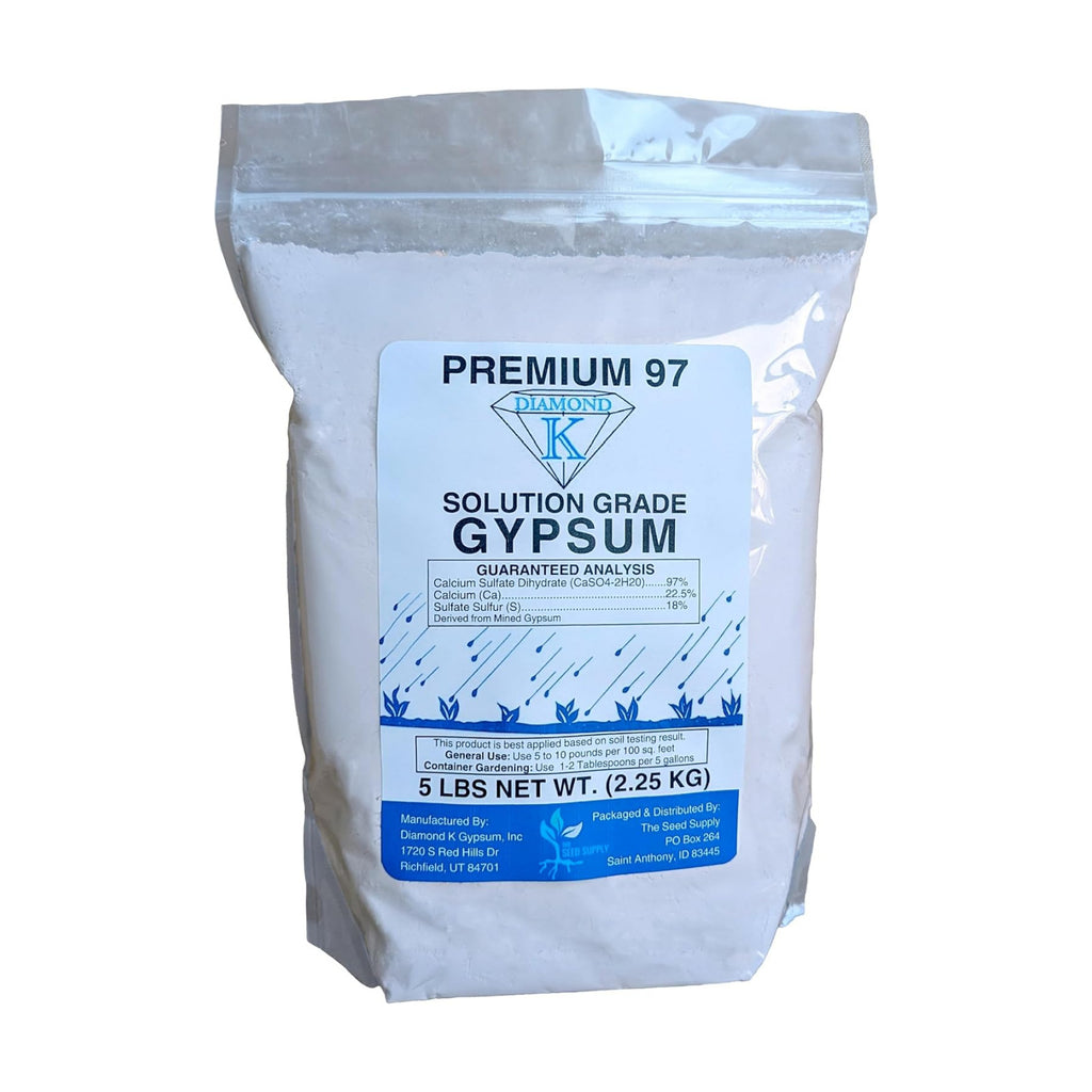5 Pounds Diamond K Gypsum Soluble Grade Fertilizer Powder