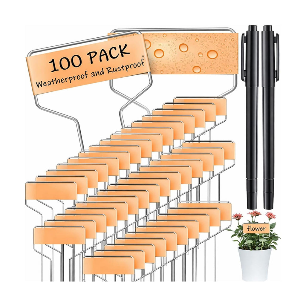 Moxweyeni 60 Pcs Metal Garden Tags Plant Labels,Copper,6 Inch