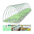 60 Pcs Garden Hoops for Raised Beds, 12 Sets Greenhouse Hoops Grow Tunnel Rust-Free Fiberglass Hoop House Kit, Plant