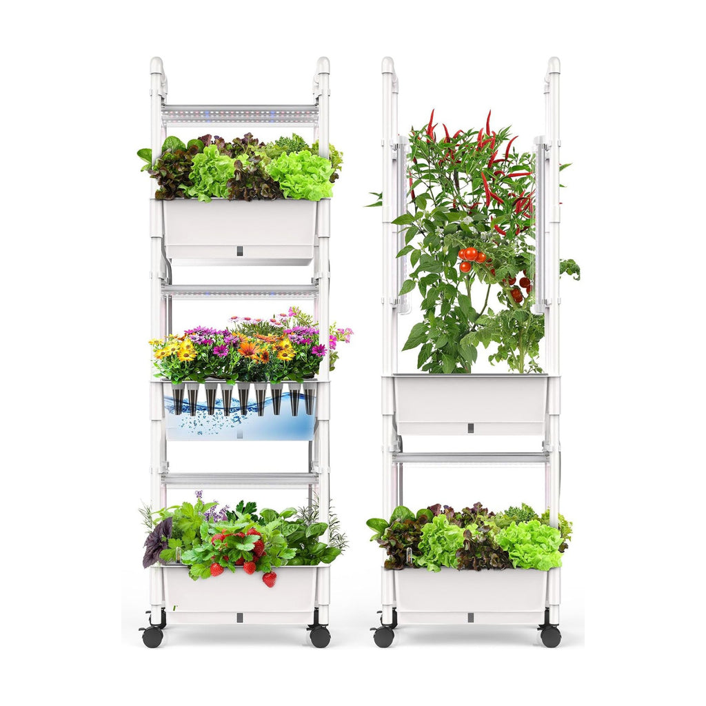 Hydroponics Growing System,AOONEG 42Pods Indoor Herb Garden with LED Grow Light,Hydroponics Growing System Kit with