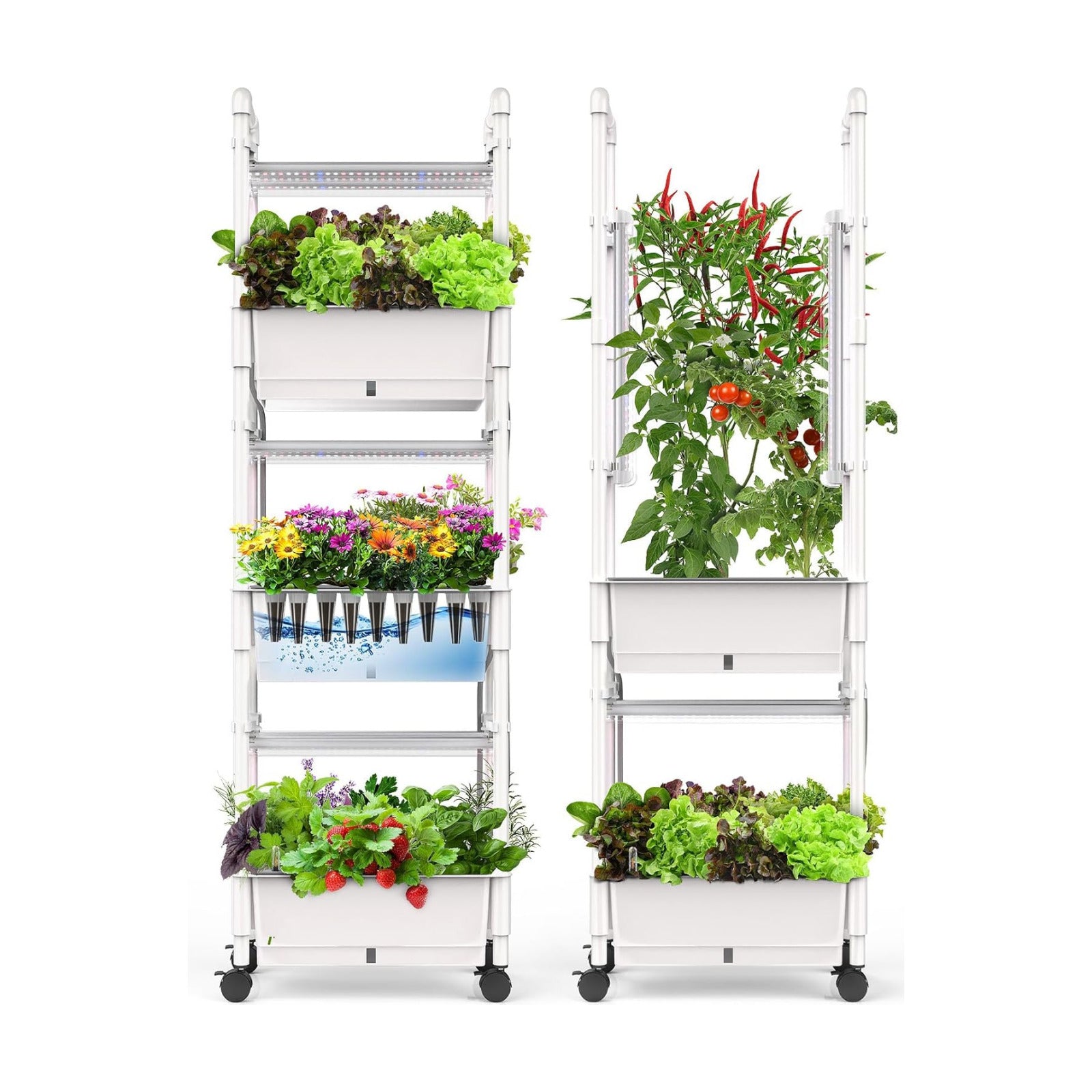Hydroponics Growing System,AOONEG 42Pods Indoor Herb Garden with LED Grow Light,Hydroponics Growing System Kit with