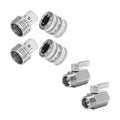 M MINGLE Garden Hose Quick Connect Fittings, Garden Hose Shut Off Valve
