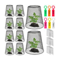 10 Pack 9.13"×9.13" Chicken Wire Cloche Plant Covers - Garden Plant Cloche Metal Heavy Duty Plant Protectors from
