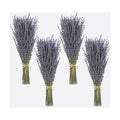 Dried Lavender 4 Bunches 100% Fresh Natural Purple Bouquet Flowers for Bathroom Photo Props Crafts (200g/7oz), 15-17" for Shower Weeding Vase Decor, Aromatherapy Home Fragrance(400-440 Stems Total)