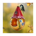 Muldale Solar Bird Feeder - Light Up Hanging Bird Feeders - Cute Fairy Design Rustproof Metal - Outside Unusual Metal Art with LED Light - Gift Boxed