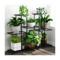 Twhep Metal Plant Stand, 5 Tiers Multifunctional Plant Stands for Indoor Plants, Decorative Black Steel Plant Shelf for
