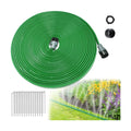 50ft Sprinkler Soaker Hose | Kink-free, Save Water, Flexible, Heavy Duty Three Tube Flat Watering Hose for Garden Yard