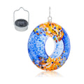 VCUTEKA Glass Bird Feeder, Fly Through Solar Birdfeeders for Garden Decor