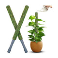 DUSPRO Self-Watering Natural Green Forest Moss Pole, 2pcs 23''