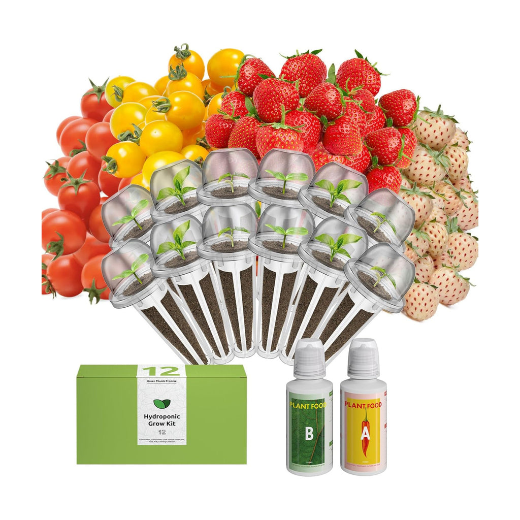 inbloom Fruit Seed Pod Kit for for AeroGarden, Ahopegarden Hydroponics Growing System, 12-Pods (350 Seeds+, Include Red