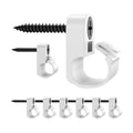 50 pcs,Lighting Hanger Clips for Christmas Lights,Screw-in Clips for Hanging LED Fairy Lights and Wires,Plastic,White