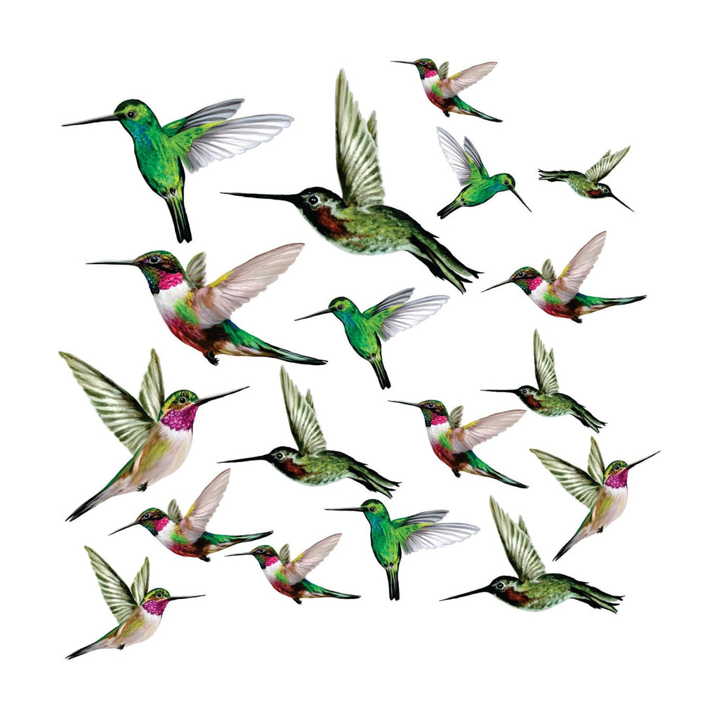 20-Pack Hummingbird Bird Strike Prevention Window Clings