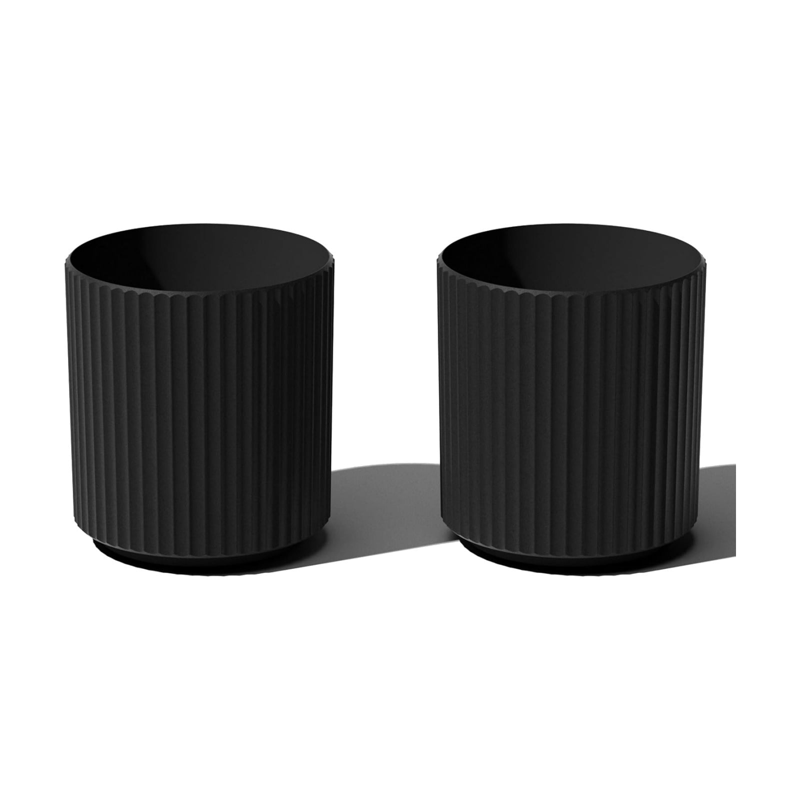 Veradek Demi Series Planter - Large Round Outdoor Planter | Made From a Durable Plastic-Stone Composite With