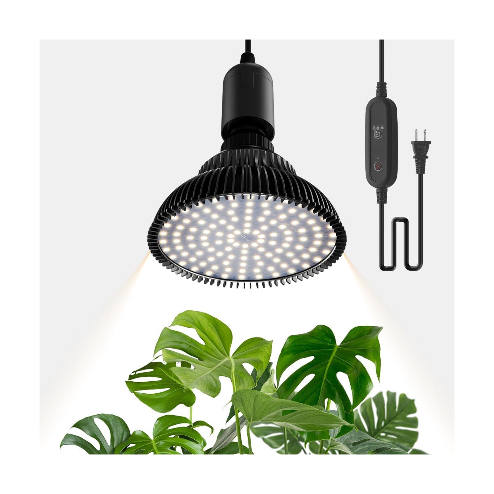 Hanging Grow Lights for Indoor Plants, 25W 5000K, LED Light Bulbs | LED Grow Light, Height Adjustable Pendant, Full