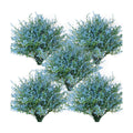 RECUTMS Spring Decoration,Artificial Blue Greenery,Outdoor Fake Flower 36Pc
