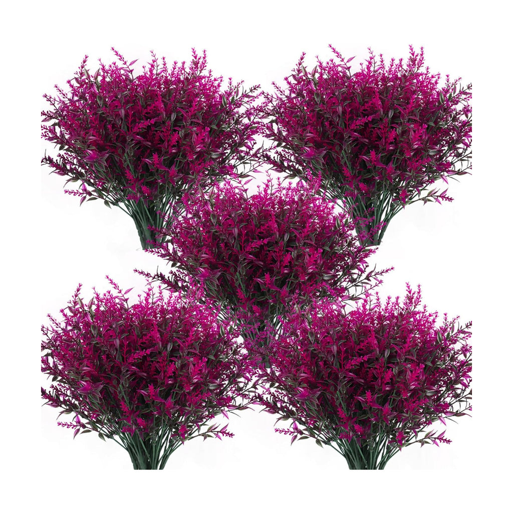 RECUTMS 36 Bundle Artificial Faux Plants Flowers Outdoor Spring Decoration
