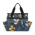 Garden Tote Bag with Pockets Bee Flower Gardening Bags for Tools Organizer Heavy Duty Storage Bag with Handle for Lawn
