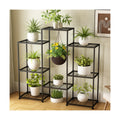 Metal Plant Stand Indoor Metal Plant Stands Outdoor Tiered Plant Shelf for Multiple Plants, 4 Tiers 8 Potted Plant Rack