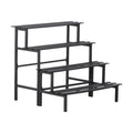 Aluminum Plant Stand Indoor & Outdoor Flower Rack 4-Tier | Outdoor Ladder Display Shelf for Plants - Sturdy