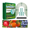 Garden Mesh Netting Kit 10 x 20 FT Garden Netting for Raised Beds with 6 Pcs Garden Hoops & 16 Pcs Garden Clips