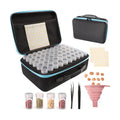 Seed Storage Organizer, Seed Storage Container with 120 Slot, Sturdy Seed Organizer Storage Box with Zipper Bag Label