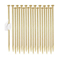 Besitu 16 Inch Rebar Stakes (20 Pack) 1/2 Inch Diameter Galvanized Steel Ground Anchors Heavy Duty Anchoring Spikes for Speed Bump, Parking Curb and Tent