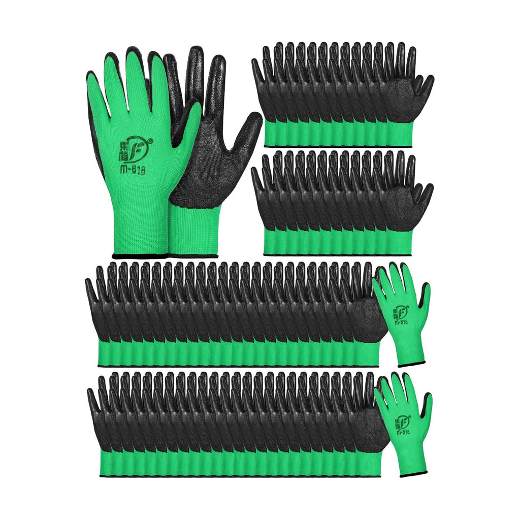 Potchen 72 Pairs Work Gloves Bulk Pack for Men and Women