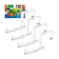 Leinuosen 4 Pcs Adjustable Window Boxes Brackets Planter Box Bracket Heavy Duty Deck Railing Hanging Flower Stand for