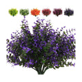 RECUTMS Artificial Fake Outdoor Plants Flowers for Spring Decoration 8Pcs