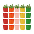 20 Pack 10 Gallon Grow Bags, Colorful Potato Plant Grow Bags with Handles, Nonwoven Fabric Garden Pots for Vegetable